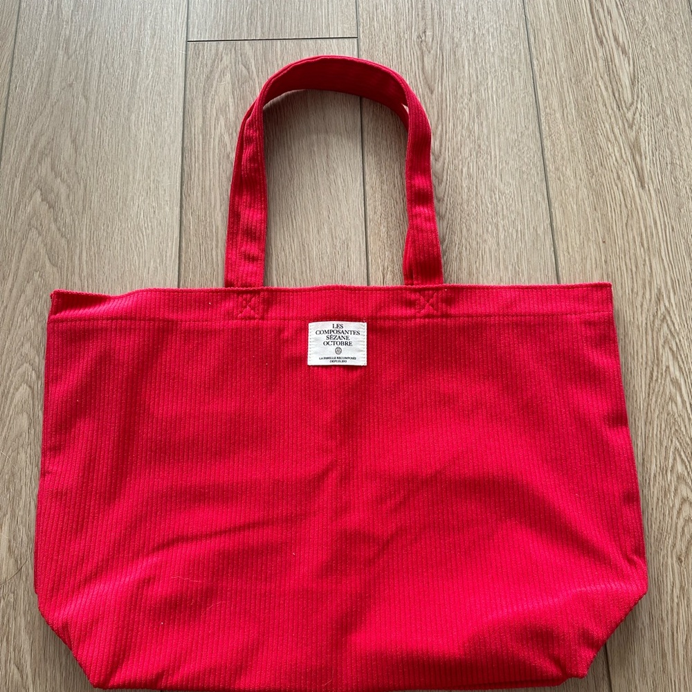 Sezane Vibrant Red Tote